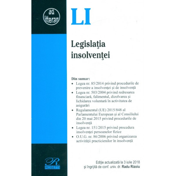Legislatia insolventei