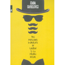 Trei personaje imbracate in galben si cu palarii negre