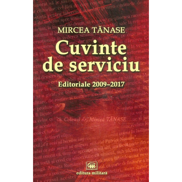 Cuvinte de serviciu. Editoriale 2009-2017