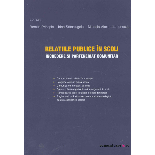 Relatiile publice in scoli: incredere si parteneriat comunitar