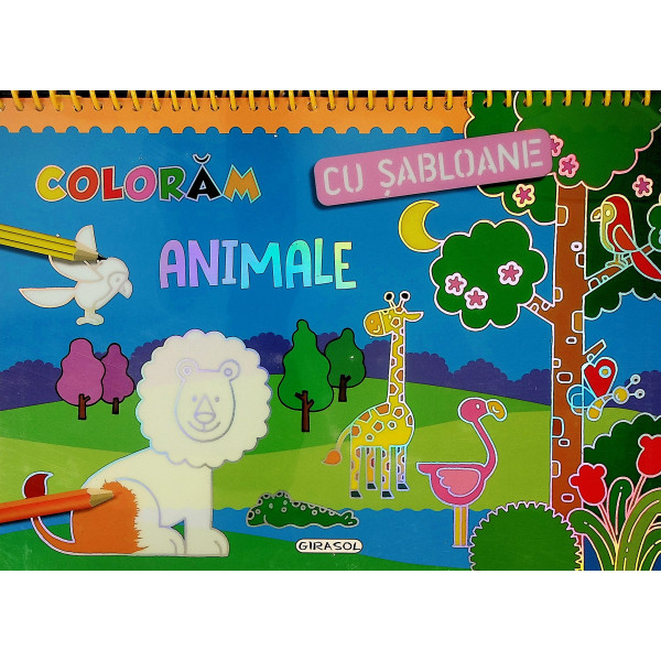 Animale - Coloram cu sabloane