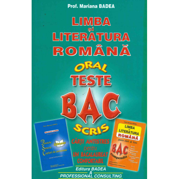 Limba si literatura romana - Teste bacalaureat oral, scris