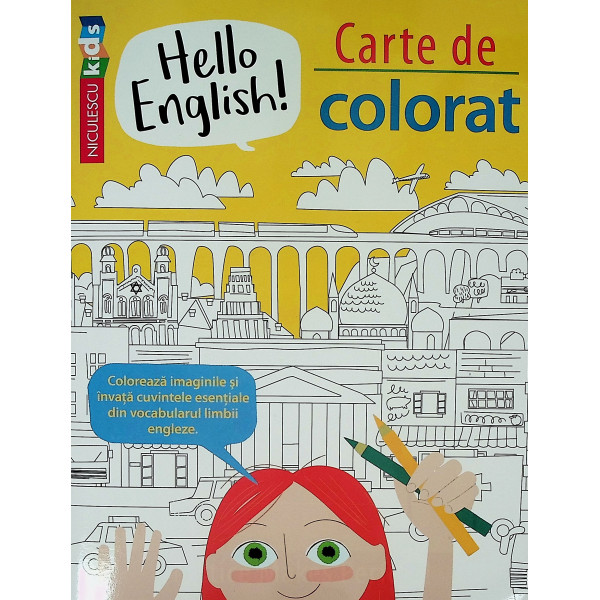 Hello English! Carte de colorat