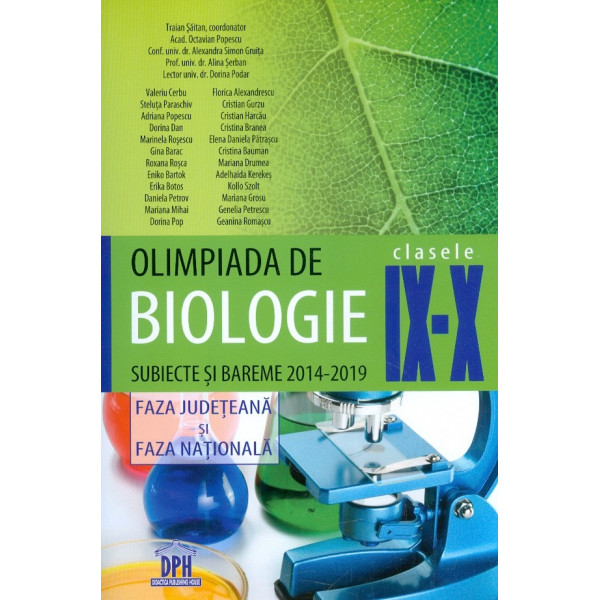 Olimpiada de biologie, clasele IX-X - Subiecte si bareme, 2014-2019. Faza judeteana si faza nationala