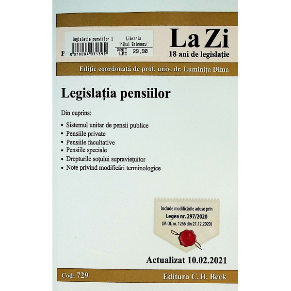 Legislatia pensiilor
