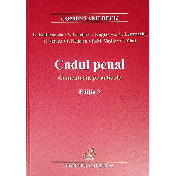 Codul penal. Comentariu pe articole