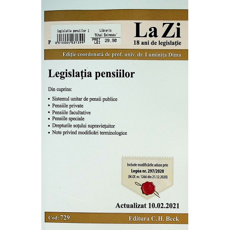 Legislatia pensiilor