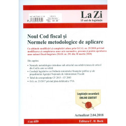 Noul Cod fiscal si Normele metodologice de aplicare