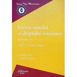 Istoria statului si dreptului romanesc. Note de curs