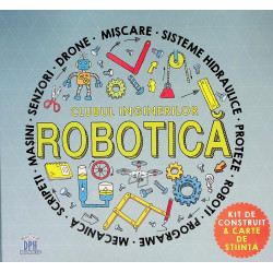 Robotica - Clubul inginerilor. Kit de construit & carte de stiinta
