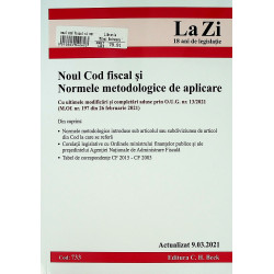 Noul Cod fiscal si Normele metodologice de aplicare