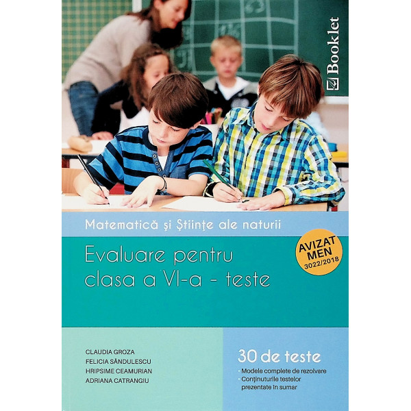 Matematica si Stiinte ale naturii - Evaluare pentru clasa a VI-a - Teste