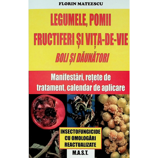 Legumele, pomii fructiferi si vita-de-vie. Boli si daunatori. Manifestari, retete de tratament, calendar de aplicare