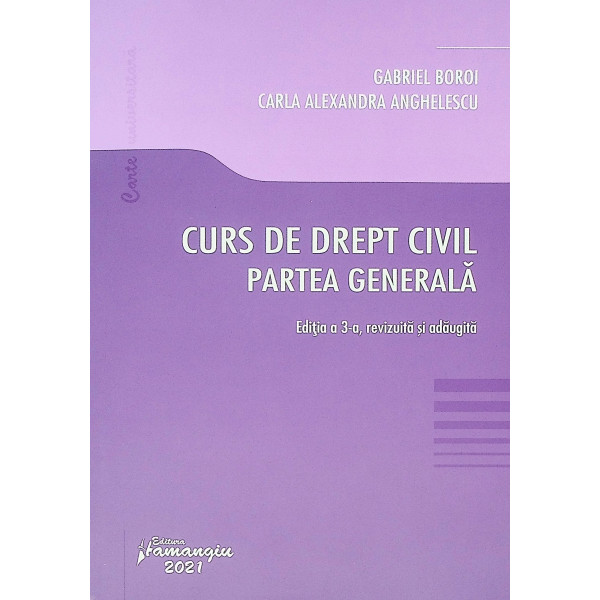Curs de drept civil. Partea generala