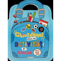 Ghiozdanelul meu cu activitati si abtibilduri. Pentru baieti isteti!