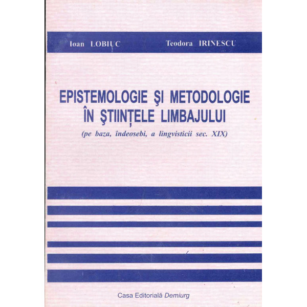 Epistemologie si metodologie in stiintele limbajului