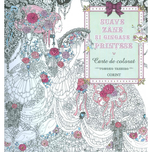 Suave zane si gingase printese. Carte de colorat