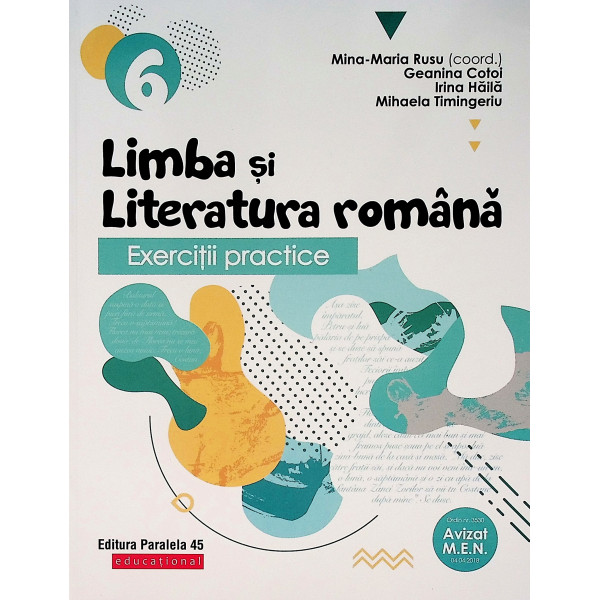 Limba si literatura romana, clasa a VI-a - Exercitii practice, caiet de lucru
