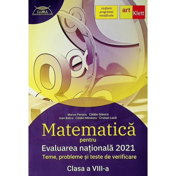 Matematica, clasa a VIII-a - Evaluarea nationala 2021. Teme, probleme si teste de verificare