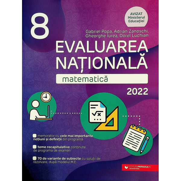 Matematica, clasa a VIII-a - Evaluarea Nationala 2022