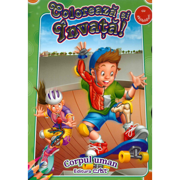 Coloreaza si invata! Corpul uman