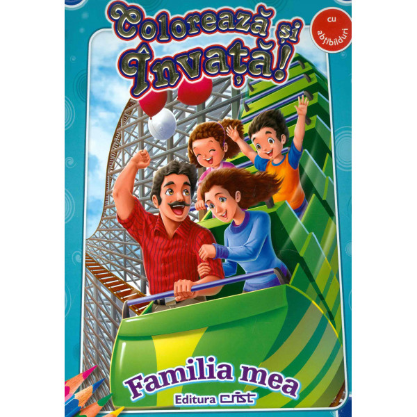 Coloreaza si invata! Familia mea