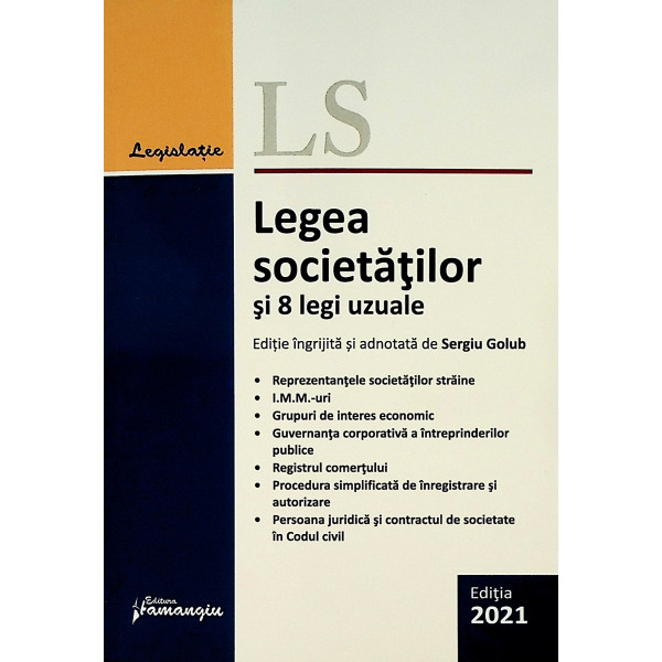 Legea societatilor si 8 legi uzuale