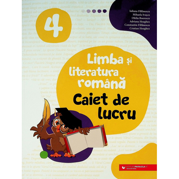 Limba si literatura romana, clasa a IV-a - Caiet de lucru