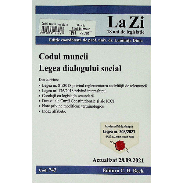 Codul muncii. Legea dialogului social