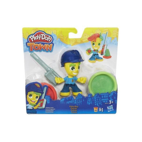 Plastilina Play Doh Town - Police Boy