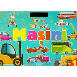Masini. Bloc de colorat