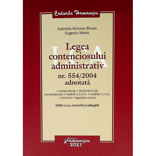 Legea contenciosului administrativ nr. 554/2004 adnotata