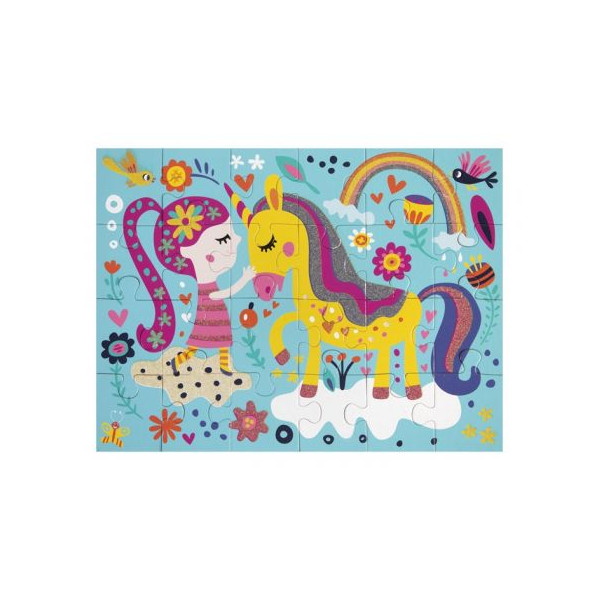 Puzzle pentru copii - Glitter Unicorn