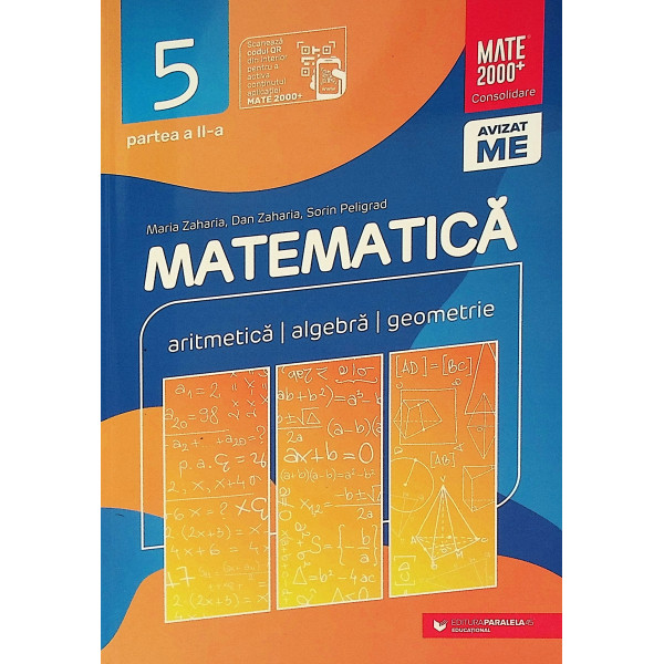 Matematica, clasa a V-a, partea a II-a - Aritmetica, algebra, geometrie