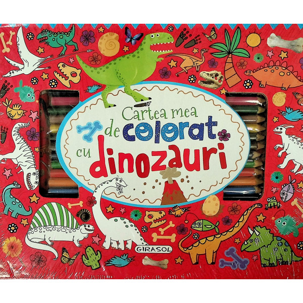 Cartea mea de colorat cu dinozauri