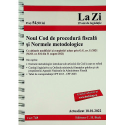 Noul Cod de procedura fiscala si Normele metodologice