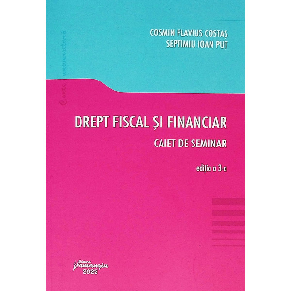 Drept fiscal si financiar. Caiet de seminar