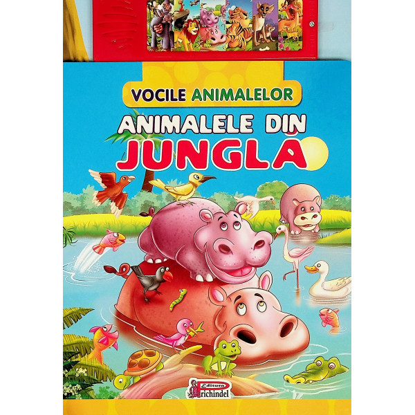 Animale din jungla - Vocile animalelor. Carte cu sunete