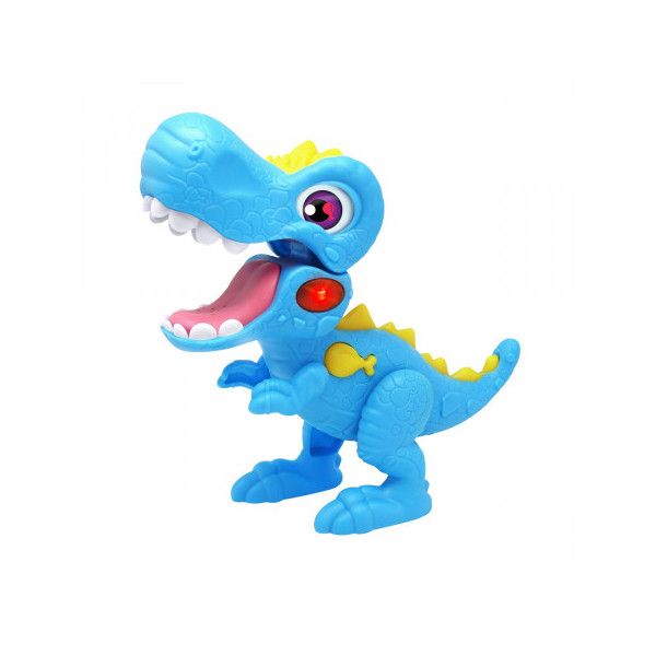 Jucarie interactiva Dinozaur Junior Cu Lumini Si Sunete - Albastru
