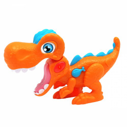 Jucarie interactiva Dinozaur Junior Cu Lumini Si Sunete - Portocaliu