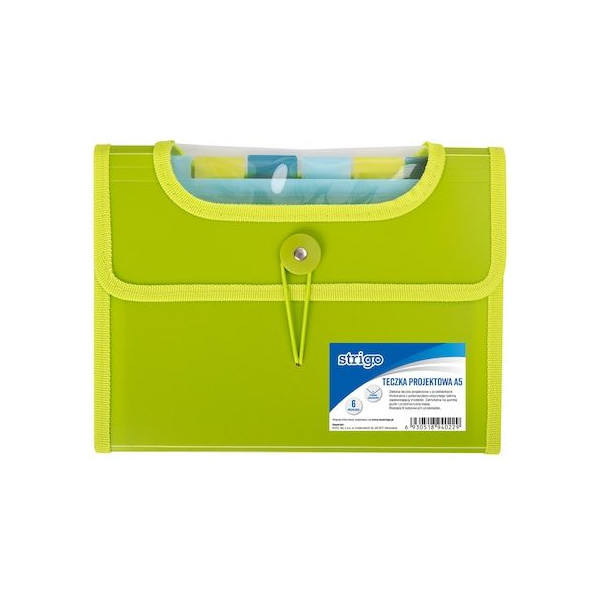 Dosar Strigo Plastic Extensibil A5 6 Compartimente - diverse culori