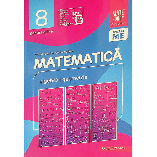 Matematica, clasa a VIII-a, partea a II-a - Algebra, geometrie