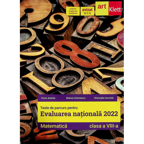 Matematica, clasa a VIII-a - Teste de parcurs pentru Evaluarea Nationala, 2022