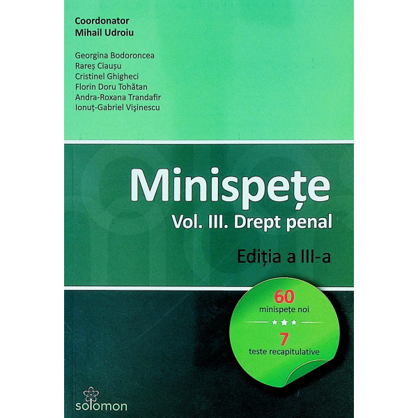 Minispete, vol. III - Drept penal