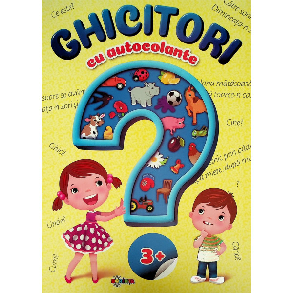 Ghicitori cu autocolante 3+
