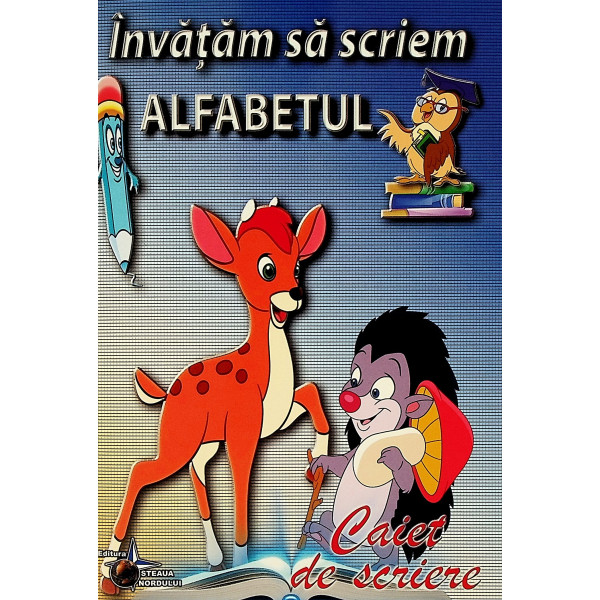 Invatam sa scriem alfabetul. Caiet de scriere