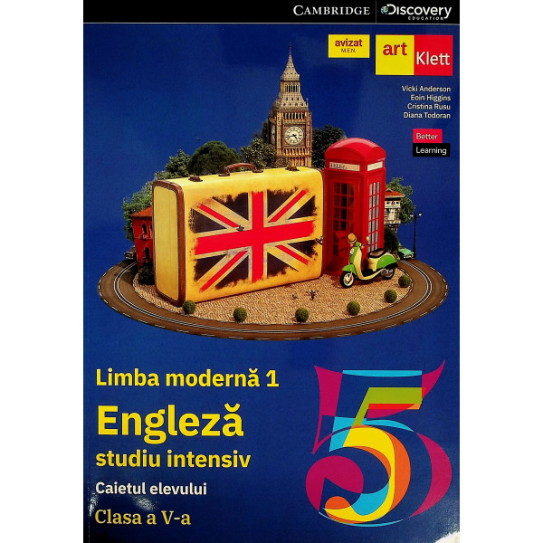 Engleza, studiu intensiv, clasa a V-a. Limba moderna 1 cu CD