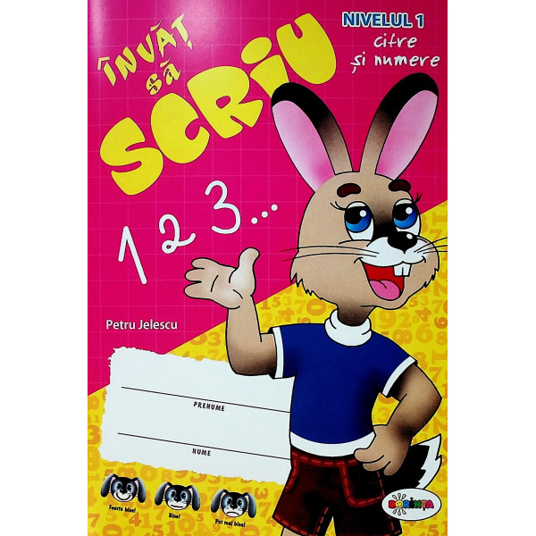 Invat sa scriu cifre si numere. Nivelul 1