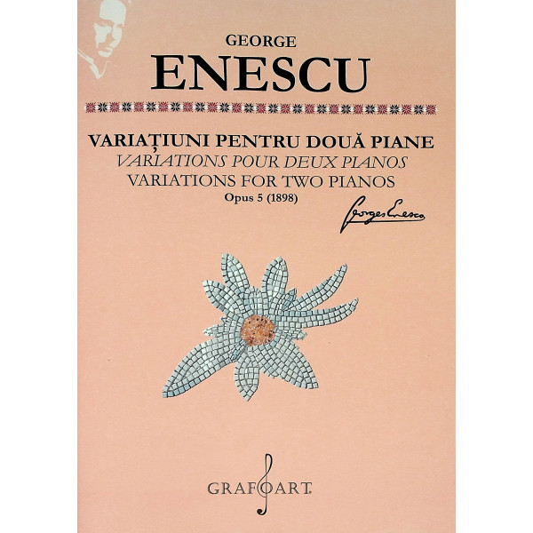 Varatiuni pentru doua piane, opus 5 (1898). Editie trilingva