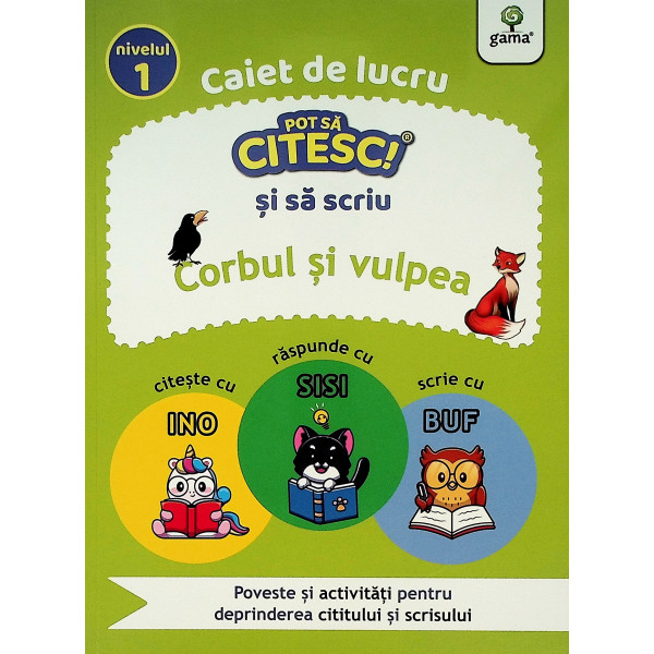 Corbul si vulpea, caiet de lucru